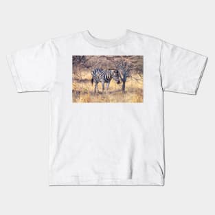 Zebra in the Bush Kids T-Shirt